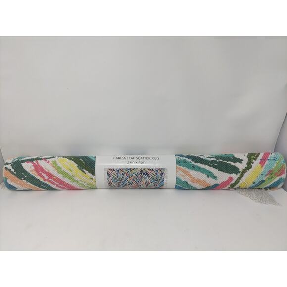 The Spring Shop Pariza Leaf Scatter Rug 27" X 45" New - Picture 1 of 5